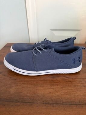 Under Armour Men's Navy Low-Top Canvas Sneakers